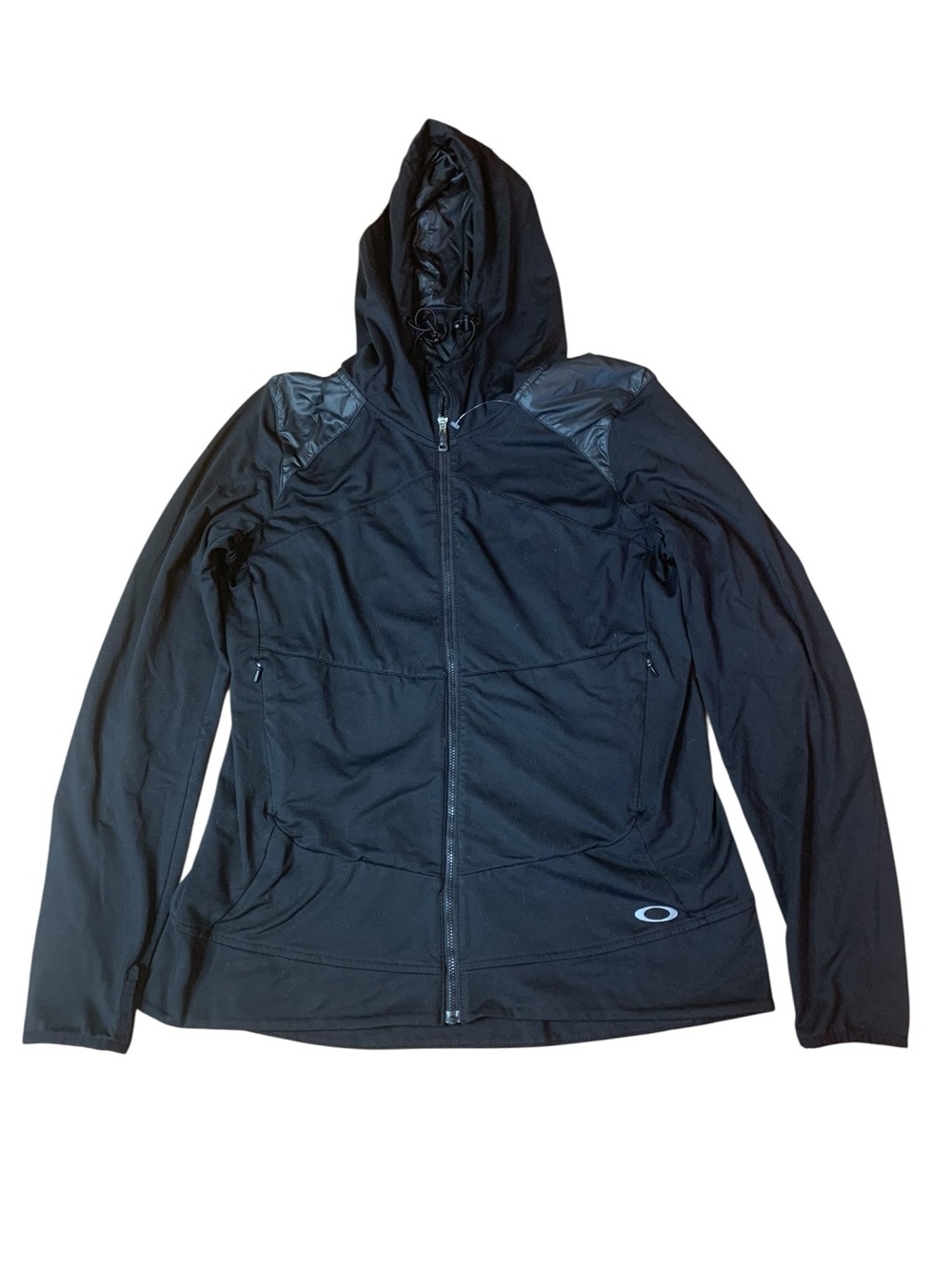 Oakley Women’s Hybrid Full-Zip Performance Hoodie - Black